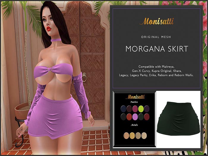::Monisatti:: Morgana Skirt - Green