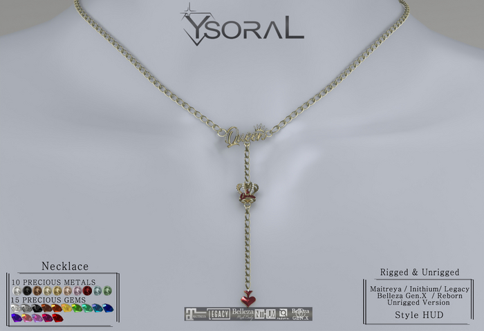 ~~ Ysoral ~~ .: Necklace Queen :.(Rigged & Unrigged)