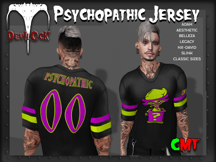 DEVILOCK - Psychopathic Jersey (ADD TO UNPACK)