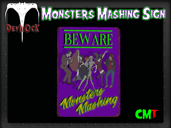 DEVILOCK - Monsters Mashing Sign (ADD TO UNPACK)