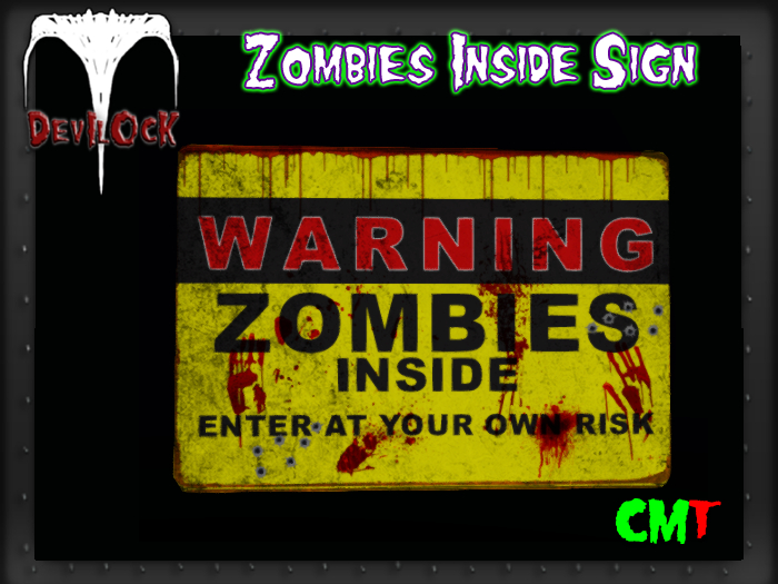 DEVILOCK - Zombies Inside Sign (ADD TO UNPACK)