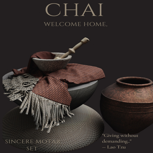 CHAI. Sincere Mortar Set Cranberry (unpacked)