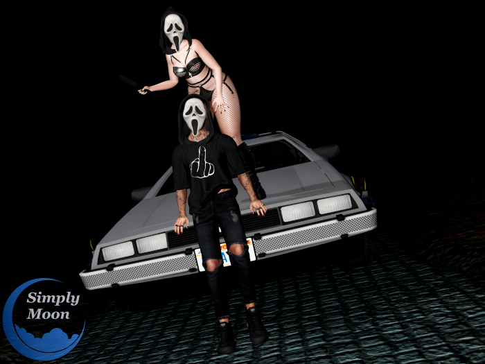 Simply Moon - Masked Couple Pose #1 (Props Included)