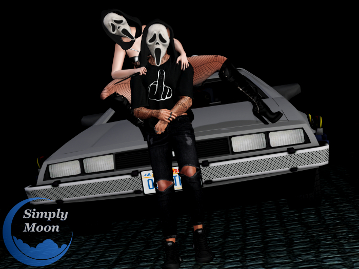 Simply Moon - Masked Couple Pose #2 (Props Included)