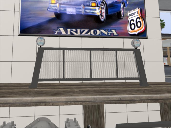 Mesh Window Guard W/ Reverse Lamps {Crated}