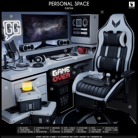 BAMSE : Personal Space - Common loot