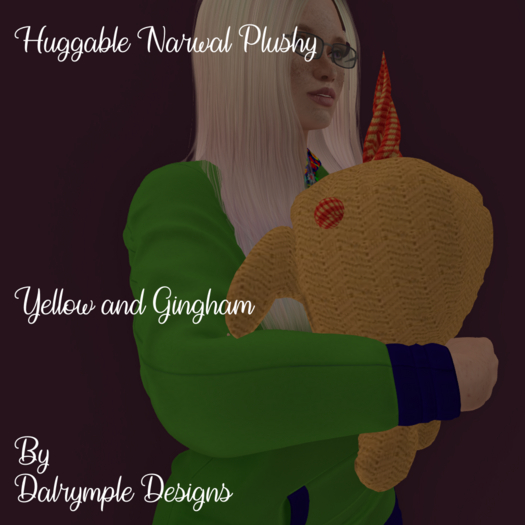 [Dalrymple Designs] Huggable Narwal-Yellow