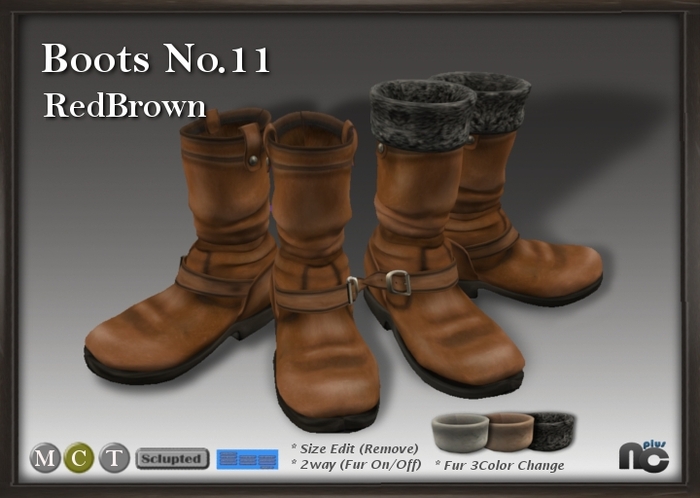 [NC]-Boots011-RedBrown