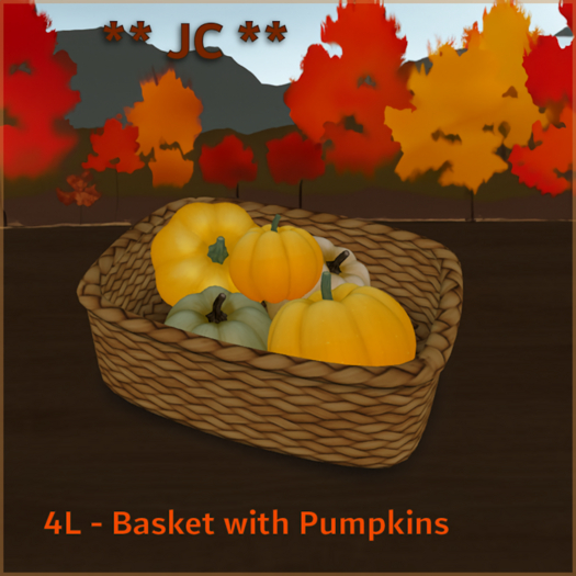 ** JC ** Basket with Pumpkins