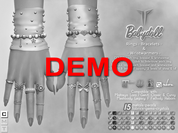 **RE** Babydoll Bracelets & Rings Set DEMO