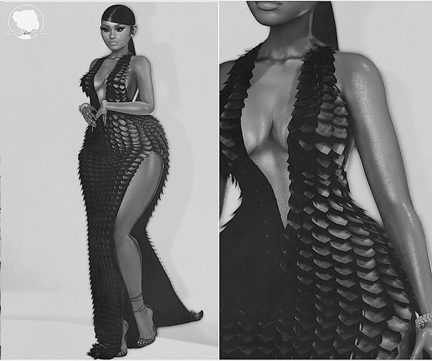 DEMO{ABC} Nuk Scales Dress