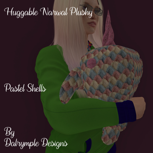[Dalrymple Designs] Huggable Narwal-Pastel Shells