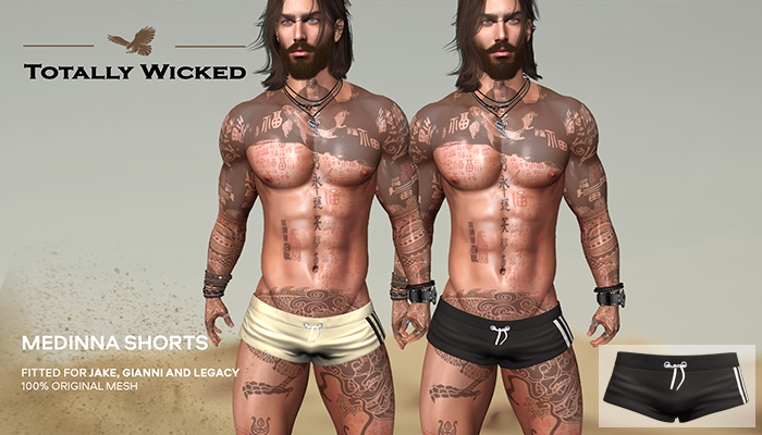 Totally Wicked -  Medinna short_Black