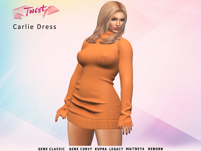 Twist Carlie Dress Orange