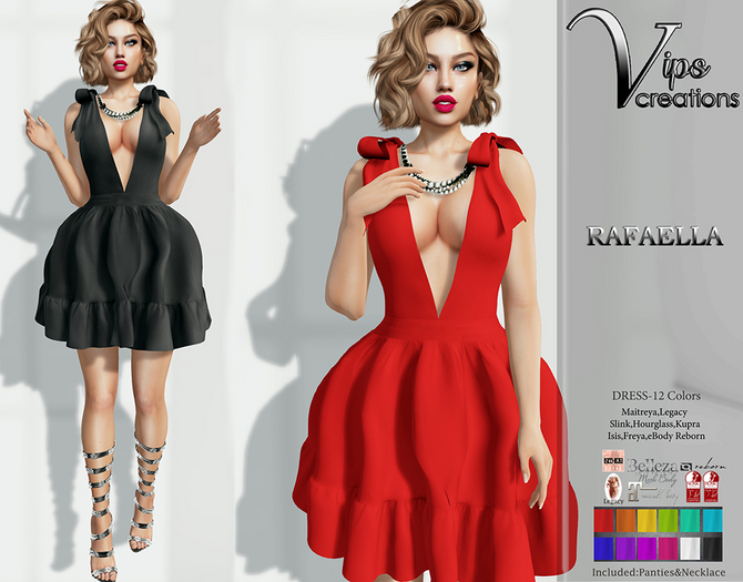 [Vips Creations] - Female Dress - [Rafaella]HUD - Womens Dress