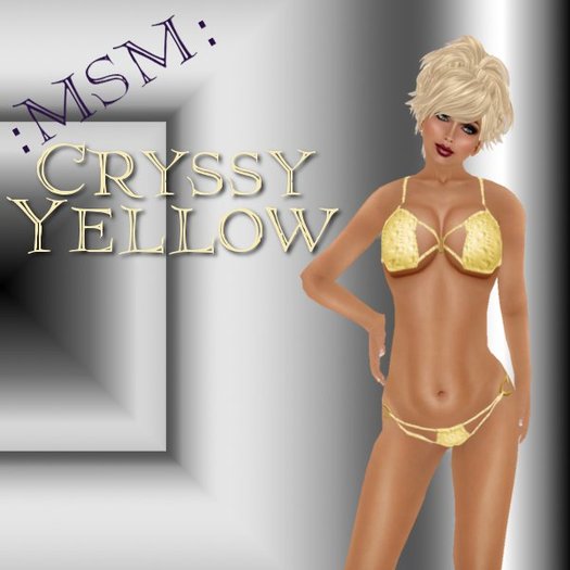 :MSM: Cryssy Yellow Bikini