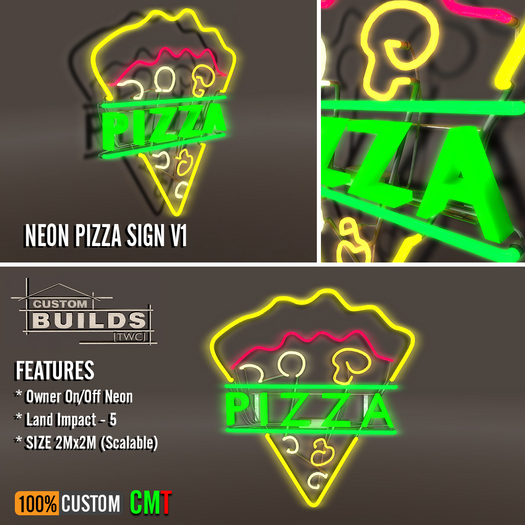 [TWC] - Neon Pizza Sign V1