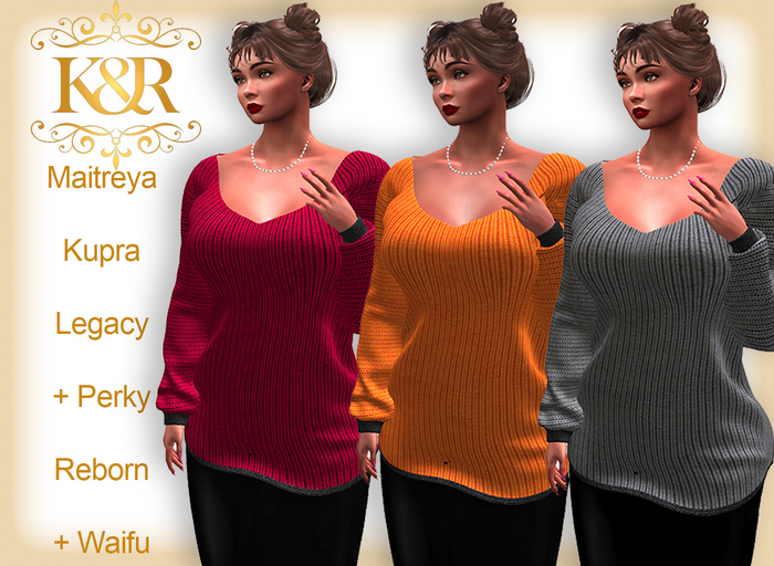 Sabina Sweater Legacy, Perky, Kupra, Reborn, Waifu