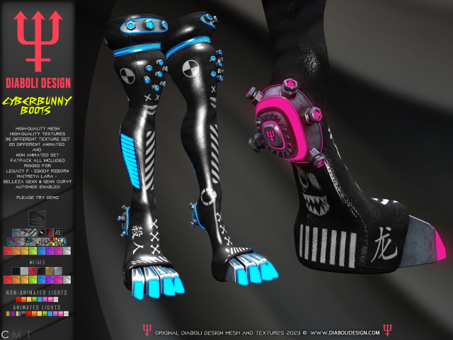 DEMO - DIABOLI DESIGN - CYBERBUNNY BOOTS