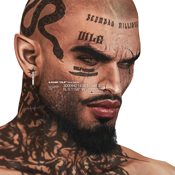 Second Life Marketplace - S-RANK "VILE FACE TATTOO"