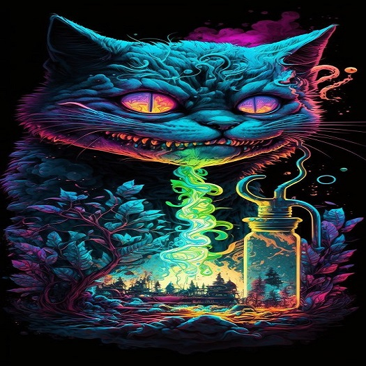 Psychedelic-Cheshire Cat
