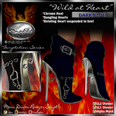 !Drakke! "Wild at Heart" Ankle Boots (Dark Blue)