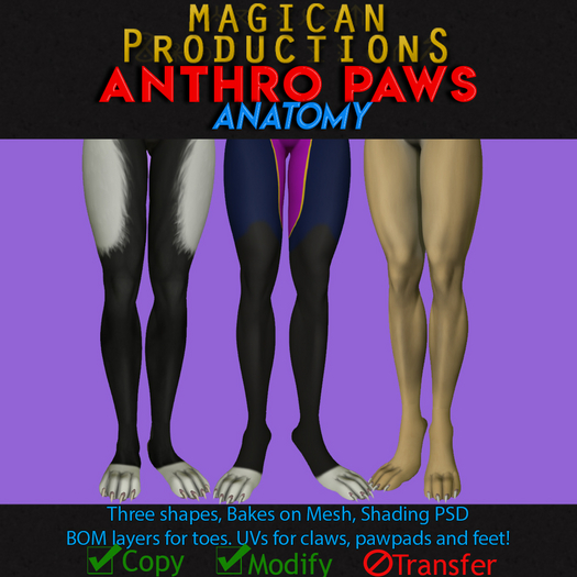 M*P Anthro Paws (ANATOMY)