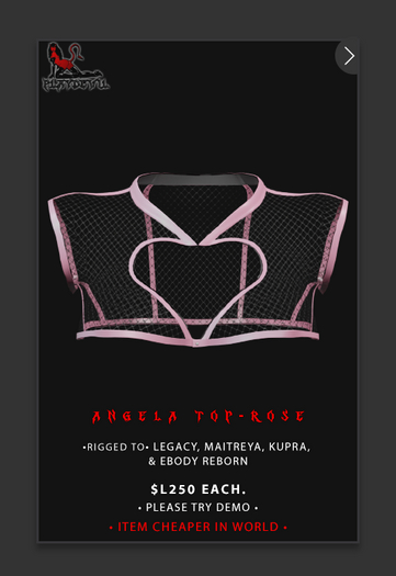 P.D - Angela Tops - ROSE {ADD ME}