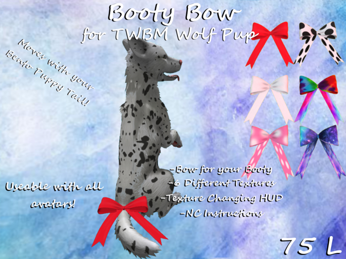 Booty Bow for TWBM Wolf Pup