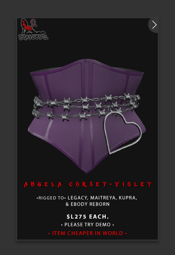 P.D - Angela Corset - VIOLET {ADD ME}