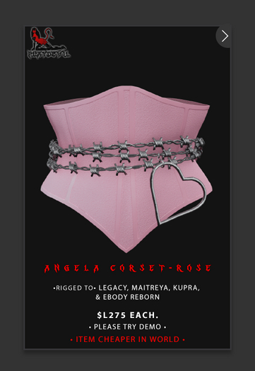 P.D - Angela Corset - ROSE {ADD ME}