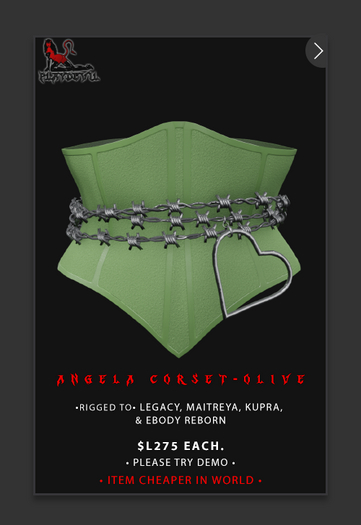 P.D - Angela Corset - OLIVE {ADD ME}