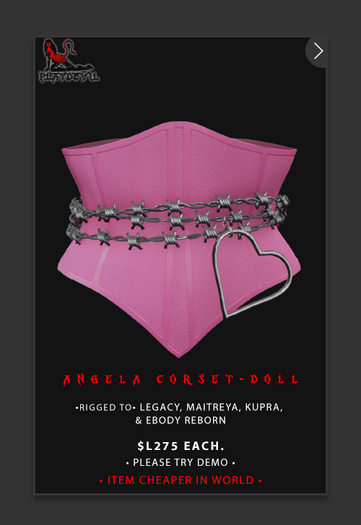 P.D - Angela Corset - DOLL {ADD ME}