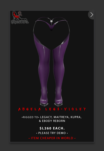 P.D - Angela Boots/Thongs - VIOLET {ADD ME}
