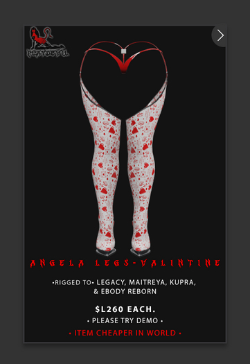 P.D - Angela Boots/Thongs - VALENTINE {ADD ME}
