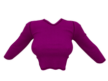 REVOLUTION - Cropped Sweater (Magenta)
