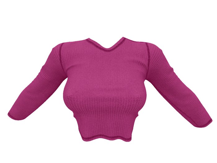 REVOLUTION - Cropped Sweater (Pink)