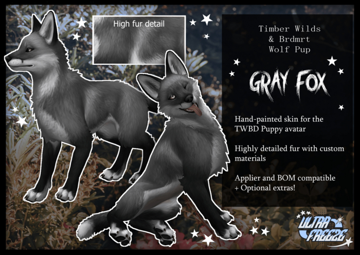 [ULTRAFREEZE] TWBD Wolf Pup - Gray Fox