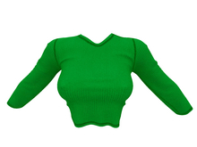 REVOLUTION - Cropped Sweater (Green)