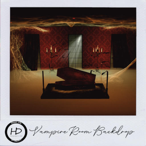 ...:::HD:::... Vampire Bedroom Backdrop (Halloween Edition)