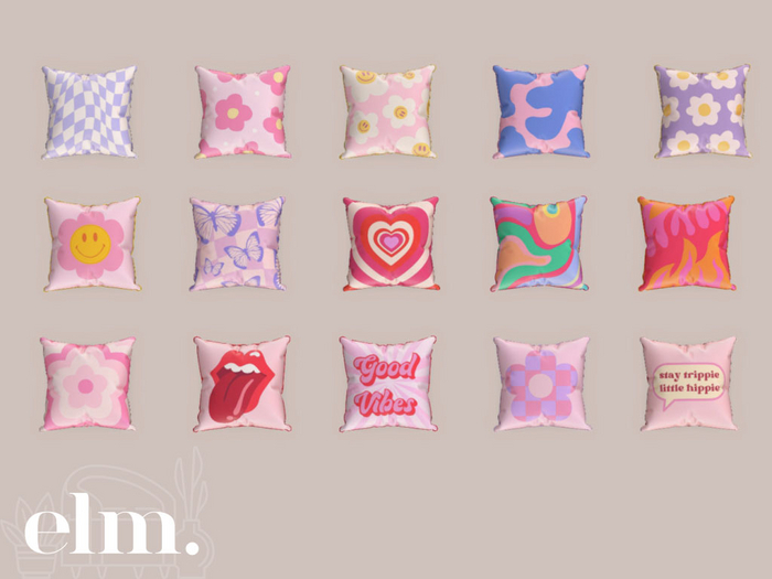 Elm. Retro Decor//Retro Cushions