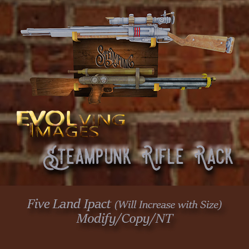 Estante para rifles Steampunk