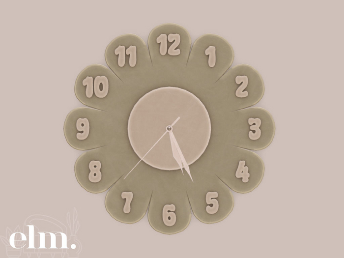 Elm. Madison Wall Clock//Pack #3