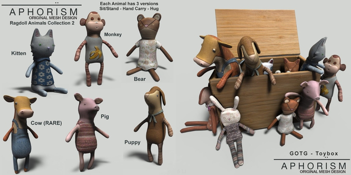 !APHORISM! Ragdoll Bear - Hand Hold
