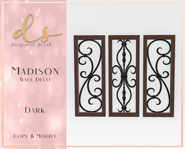 DS - Madison Wall Deco - Dark