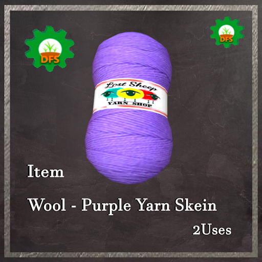DFS Wool - Purple Yarn Skein Textur