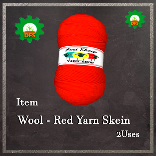 DFS Wool - Red Yarn Skein Textur