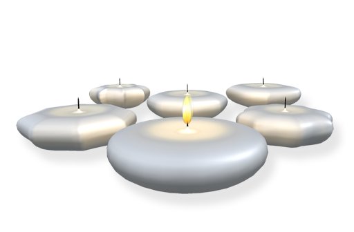 [North West] Floating candles (blue)