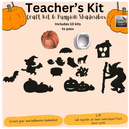 [Vidarr's Legacies] Teacher Craft Kit:  Pumpkin Shadow Box