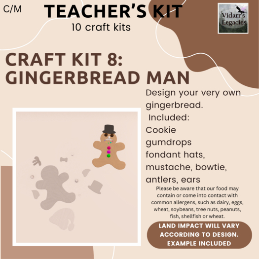 [Vidarr's Legacies] Teacher Craft Kit: Gingerbread Man